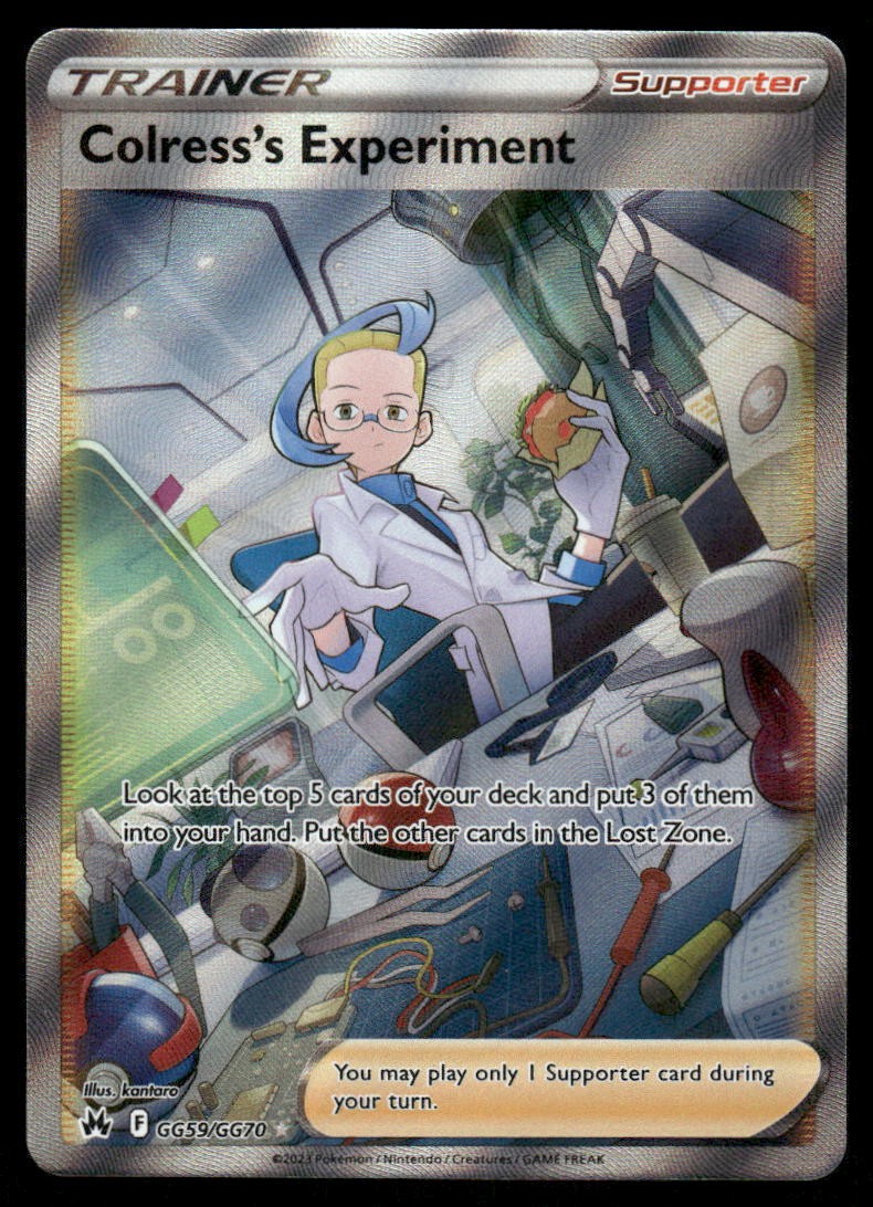 Pokemon Cards Colress's Experiment GG59/GG70 Crown Zenith Galarian Gallery NM0