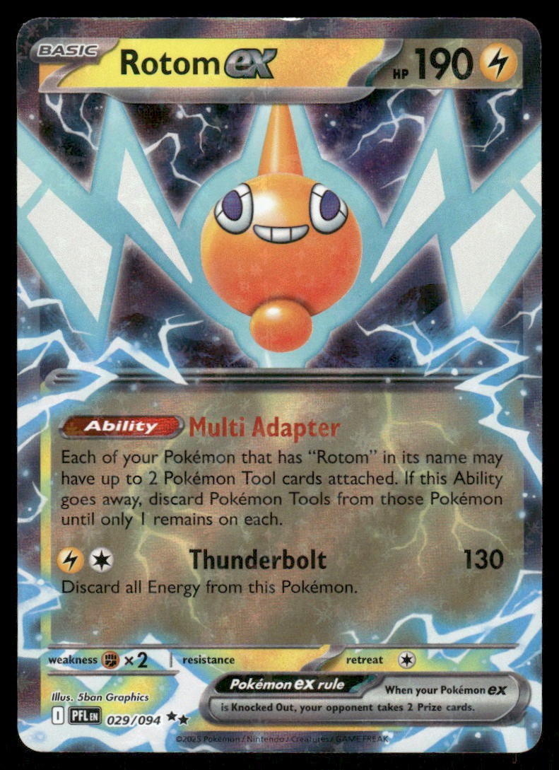 Pokemon Cards Rotom ex 029/094 Phantasmal Flames Double Rare NM *10