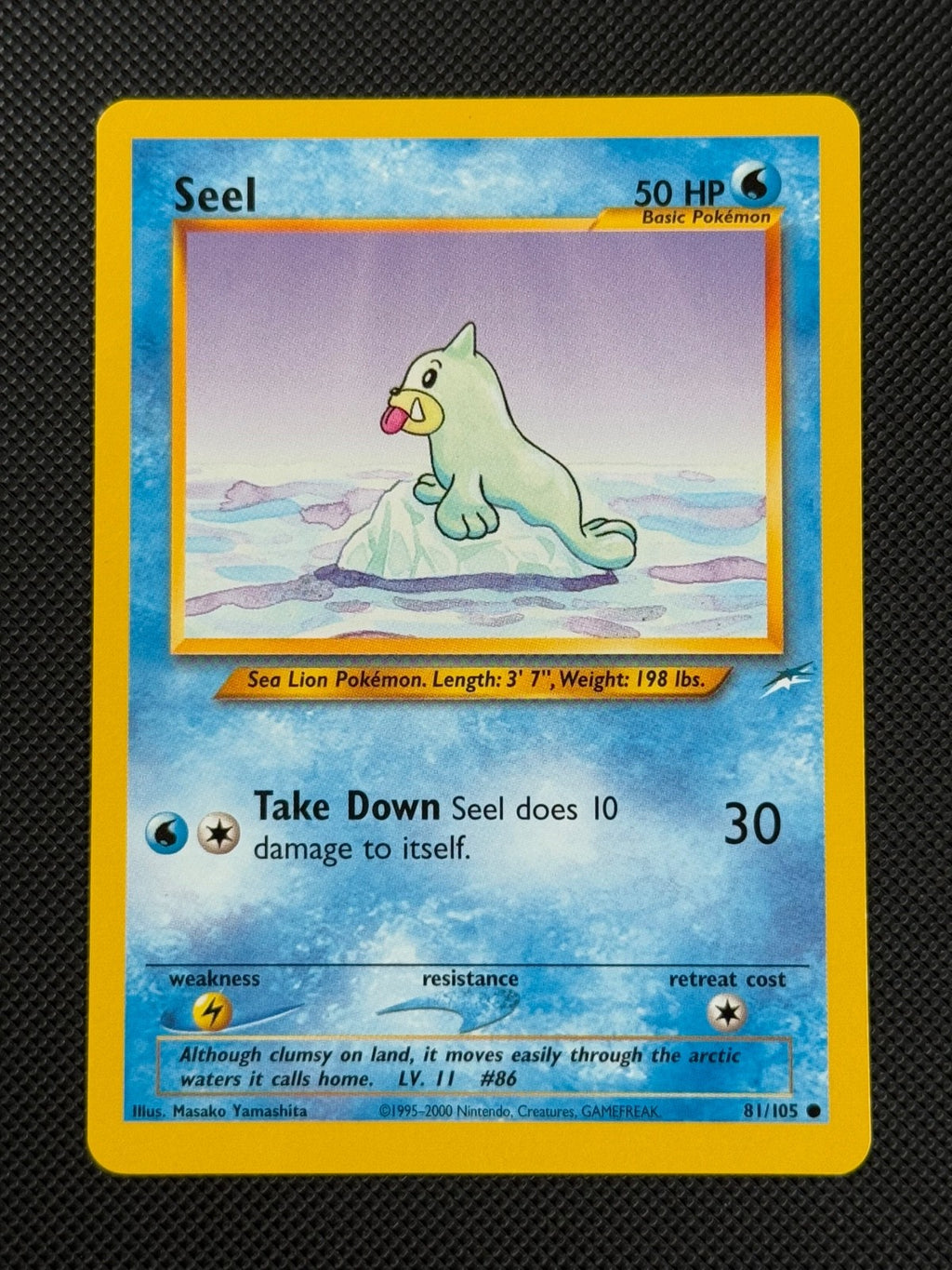 Seel 81/105 REGULAR Pokémon Card WOTC Neo Destiny Unlimited Common0