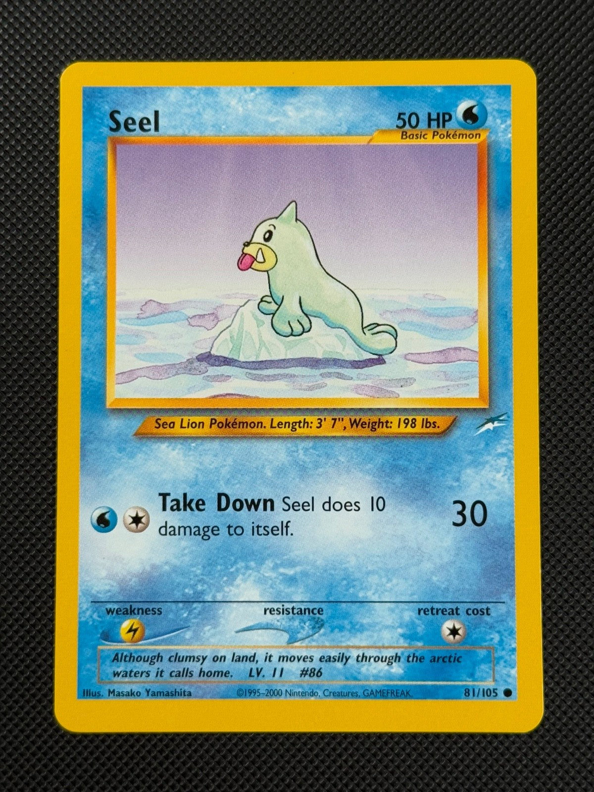 Seel 81/105 REGULAR Pokémon Card WOTC Neo Destiny Unlimited Common0