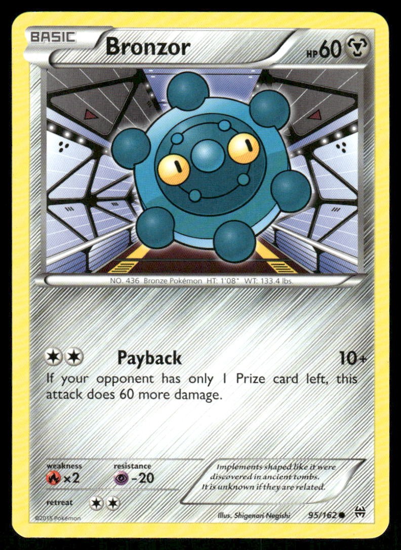 Pokemon Cards Bronzor 95/162 BREAKthrough XY Common NM0