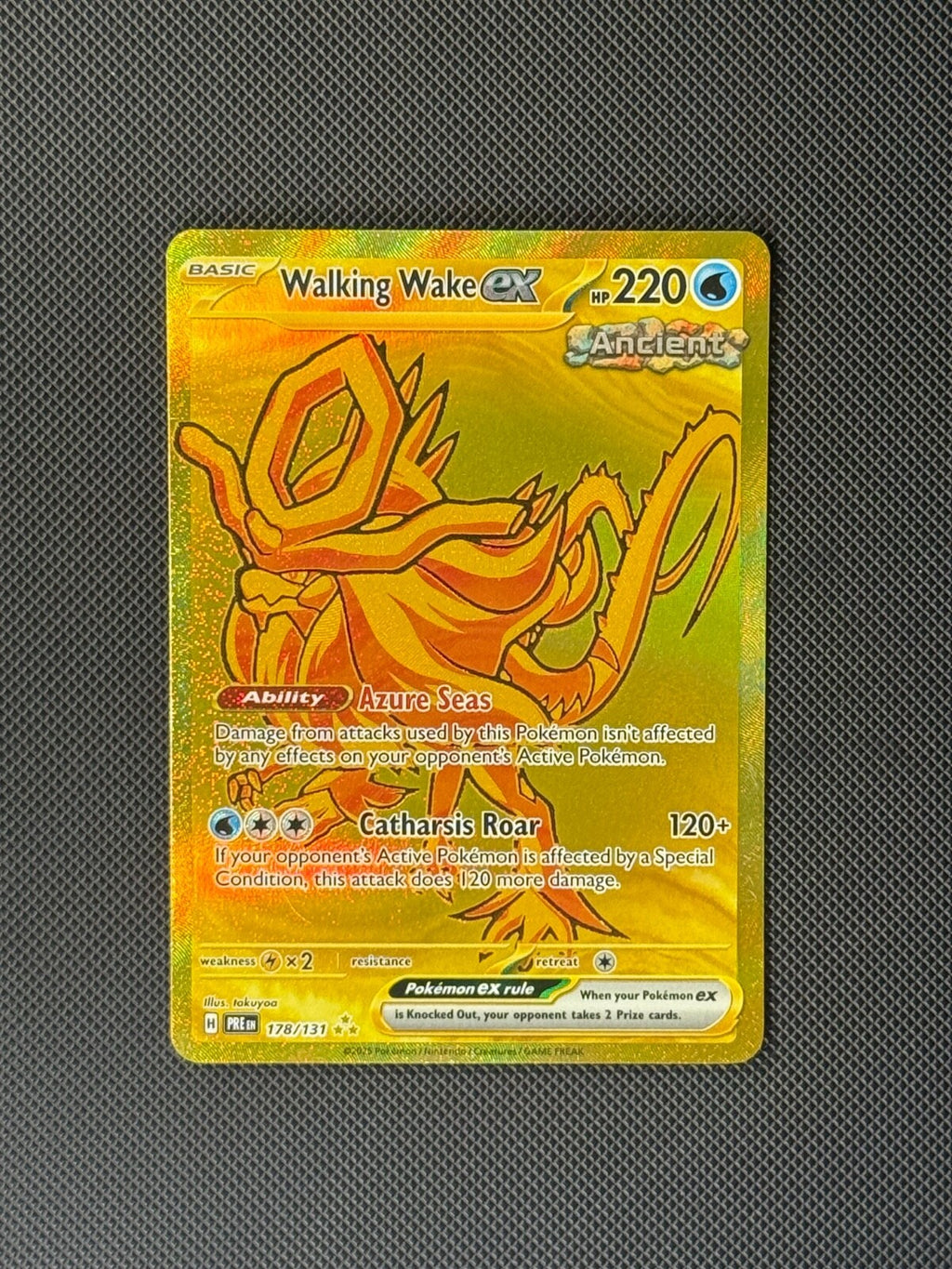 Walking Wake ex 178/131 HR Pokémon Card Prismatic Evolutions Holo NM0
