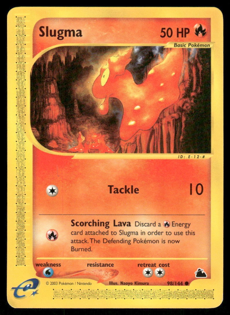 Pokemon Cards Slugma 98/144 Skyridge Common LP0