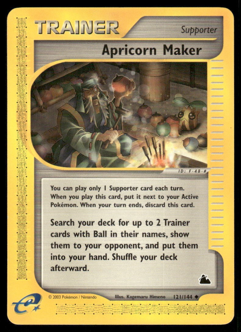 Pokemon Cards Apricorn Maker 121/144 Skyridge WOTC Uncommon NM0
