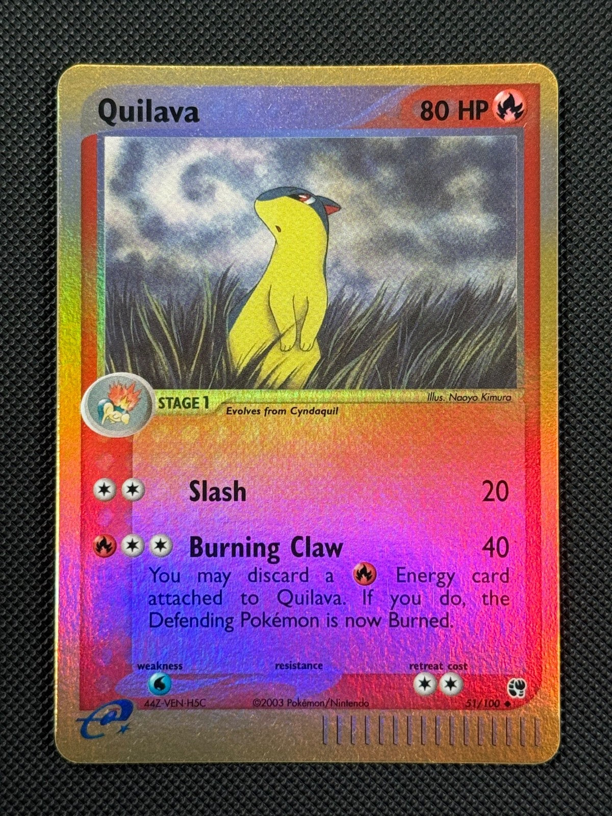 Quilava 51/100 REVERSE HOLO Pokémon Card EX Sandstorm Uncommon0