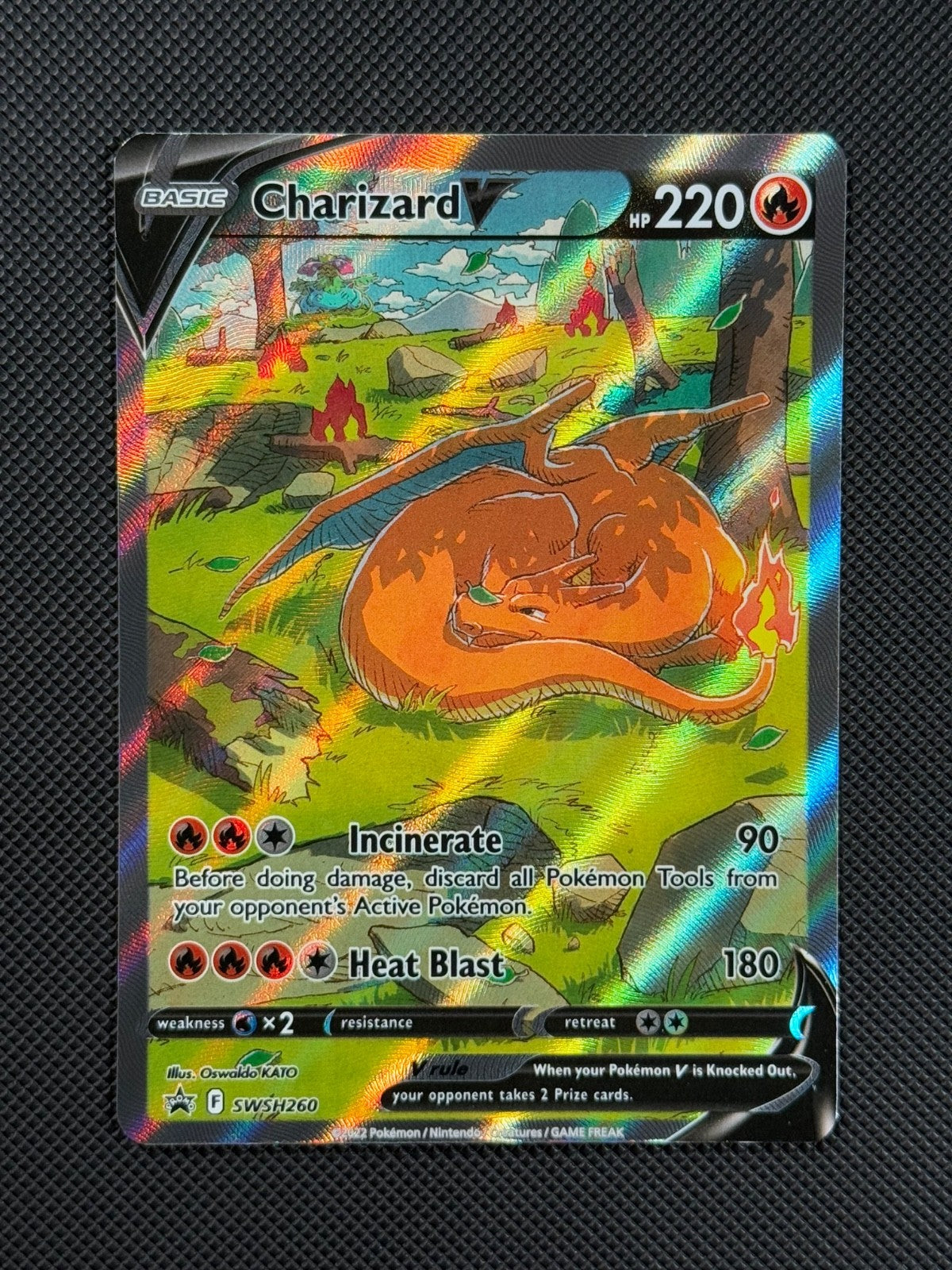 Pokémon Cards Charizard V SWSH260 Sword & Shield Promo Holo Rare1