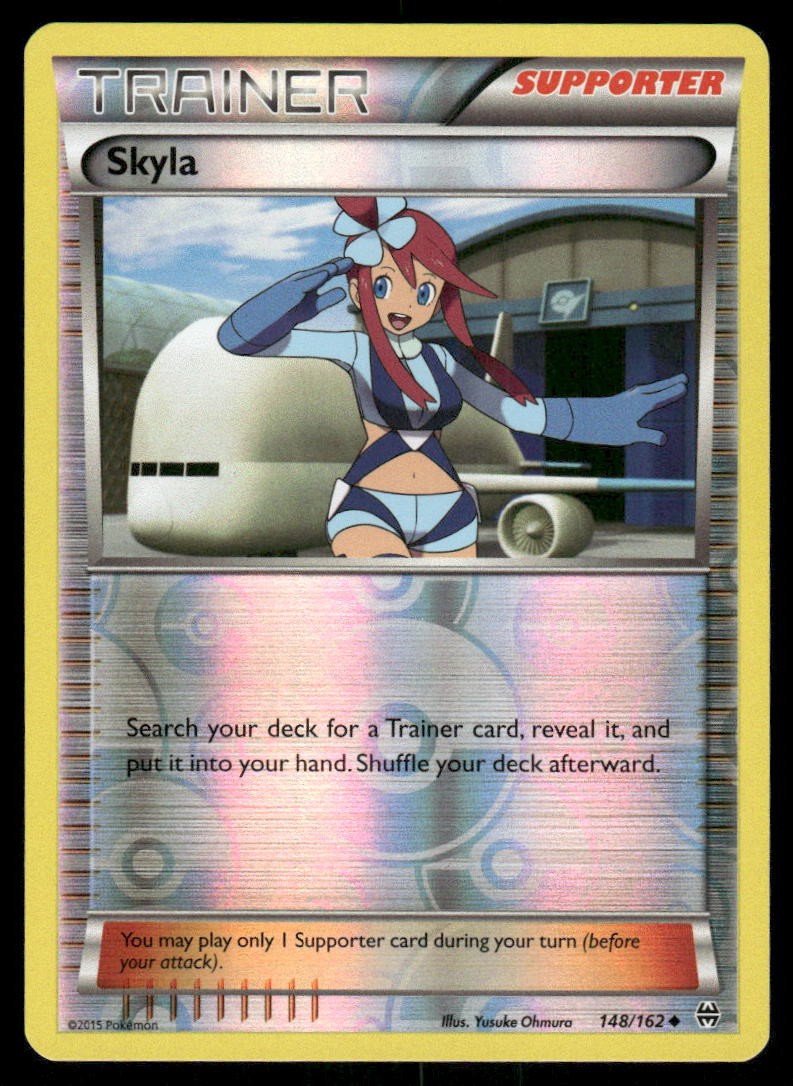 Pokemon Cards Skyla 148/162 Reverse Holo BREAKthrough XY NM0