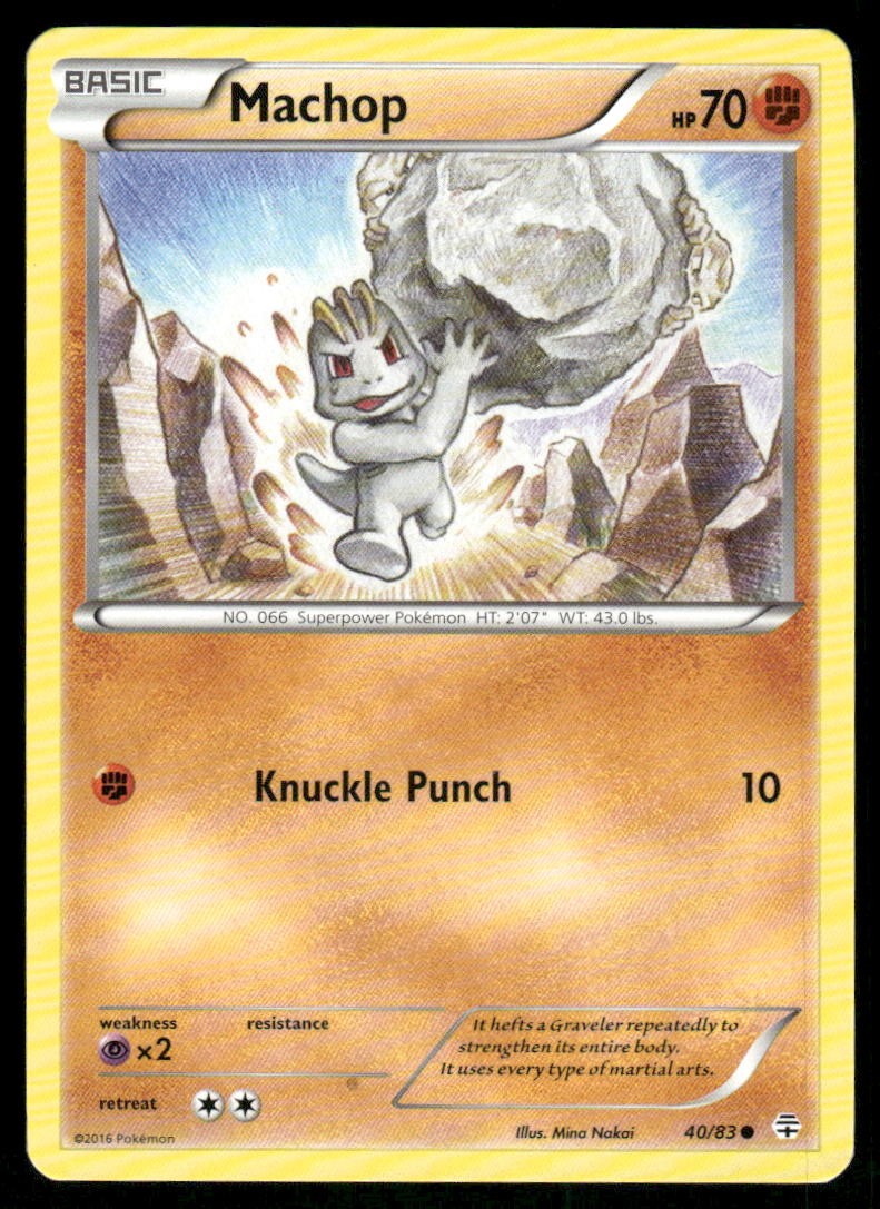 Pokemon Cards Machop 40/83 Generations Common NM0
