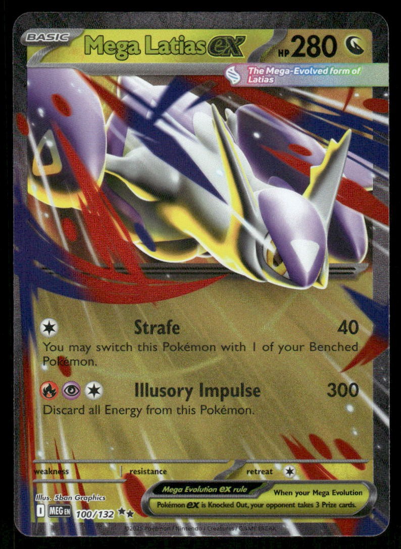 Pokemon Cards Mega Latias ex 100/132 Mega Evolution Double Rare NM *30