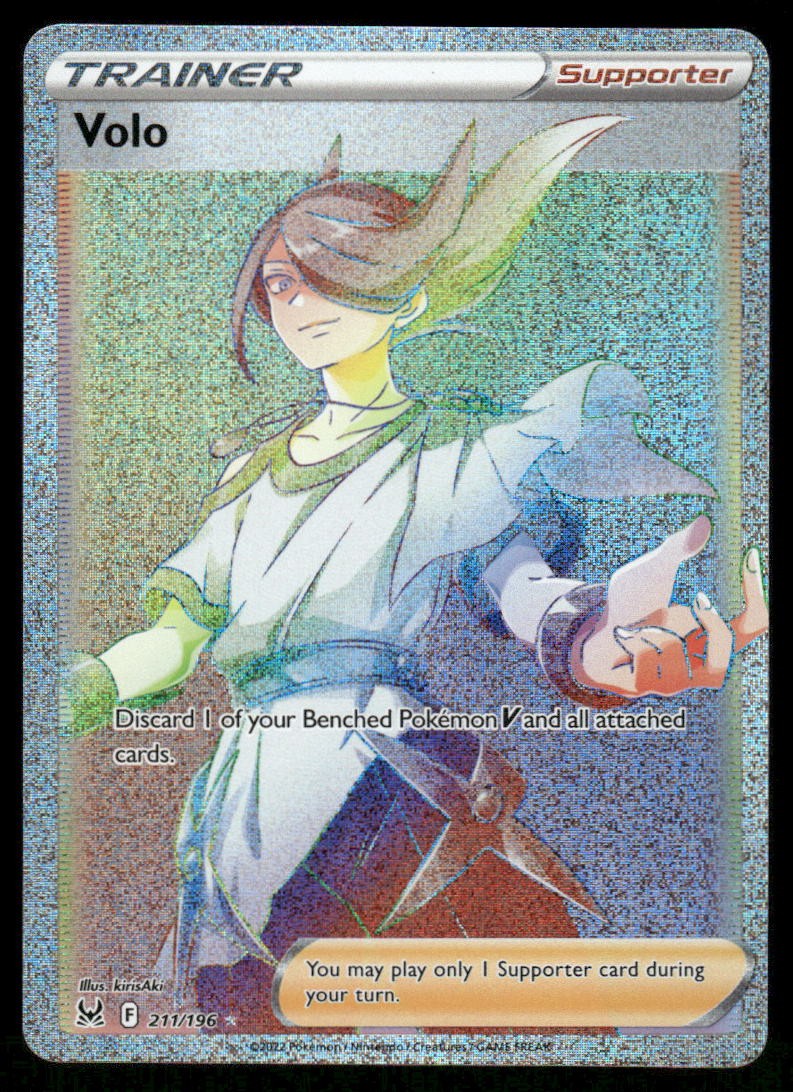 Pokemon Cards Volo 211/196 Lost Origin Rare Rainbow NM0