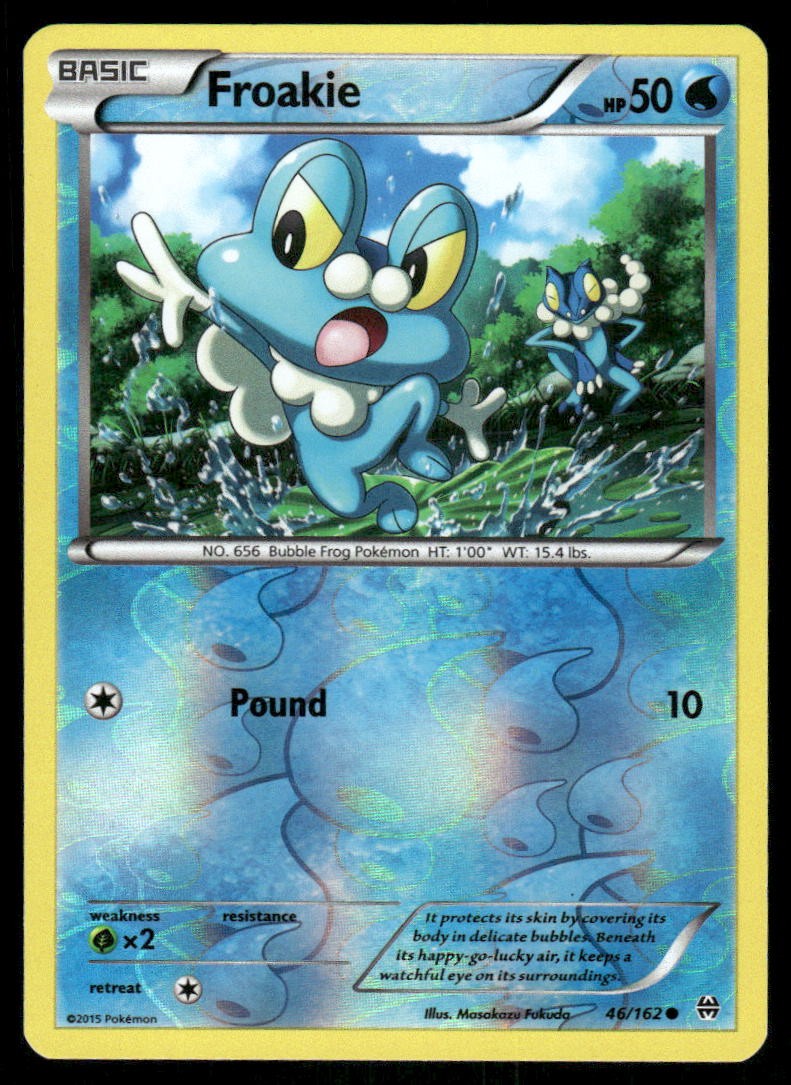 Pokemon Cards Froakie 46/162 Reverse Holo BREAKthrough XY NM0