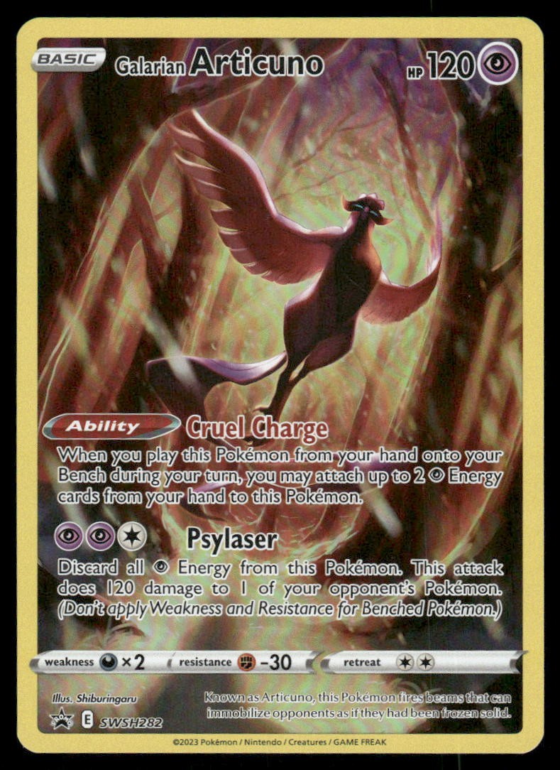 Pokemon Cards Galarian Articuno SWSH282 SWSH Black Star Promo NM0