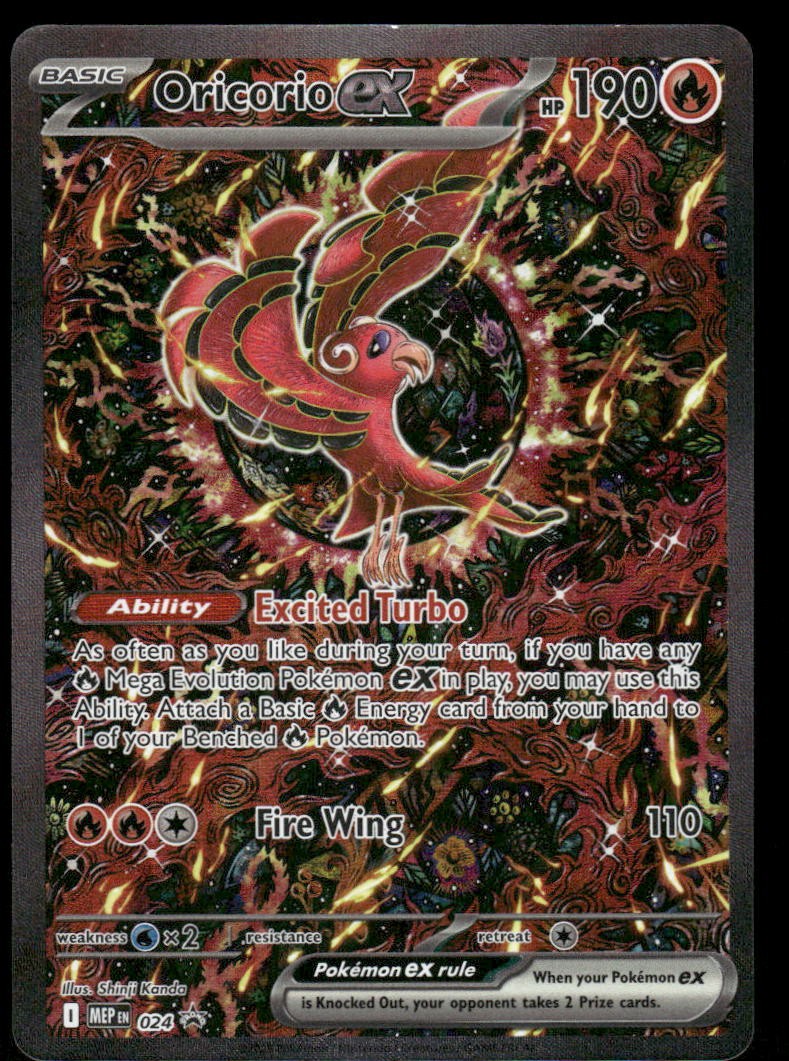 Pokemon Cards Oricorio ex 024 Mega Evolutions Promo NM0