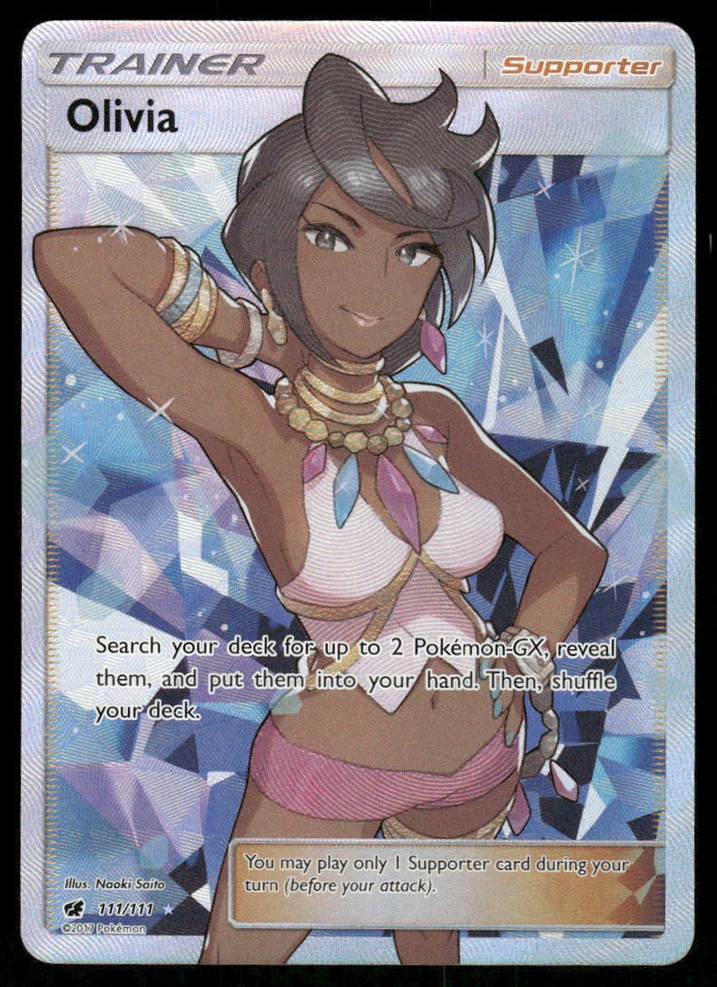 Pokemon Cards Olivia 111/111 Crimson Invasion Rare Ultra NM0