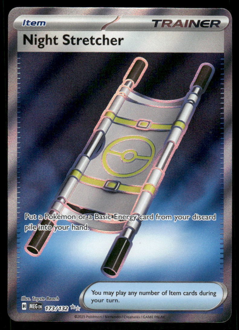 Pokemon Cards Night Stretcher 173/132 Mega Evolution Ultra Rare NM *20