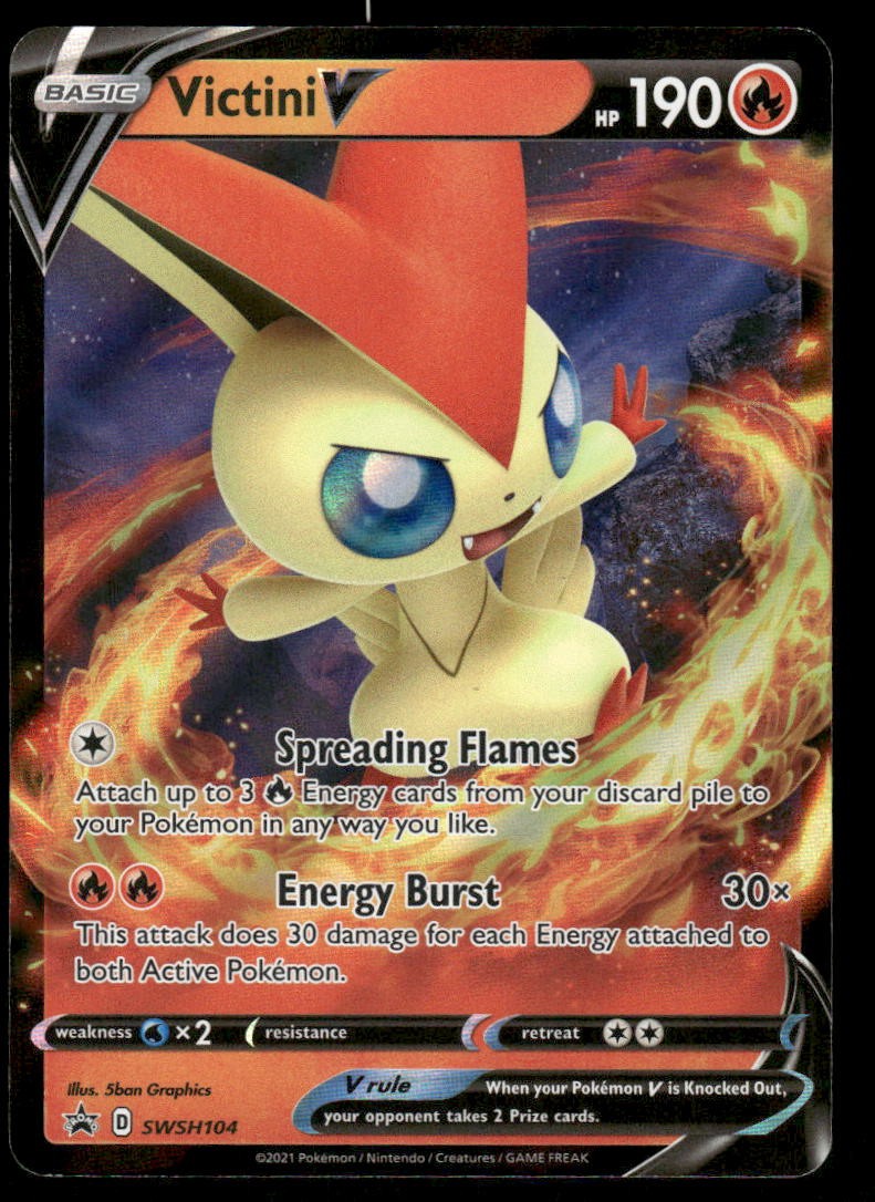 Pokemon Cards Victini V SWSH104 SWSH Black Star Promo NM0