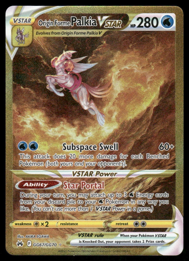 Pokemon Cards Origin Forme Palkia VSTAR GG67/GG70 Crown Zenith NM *10