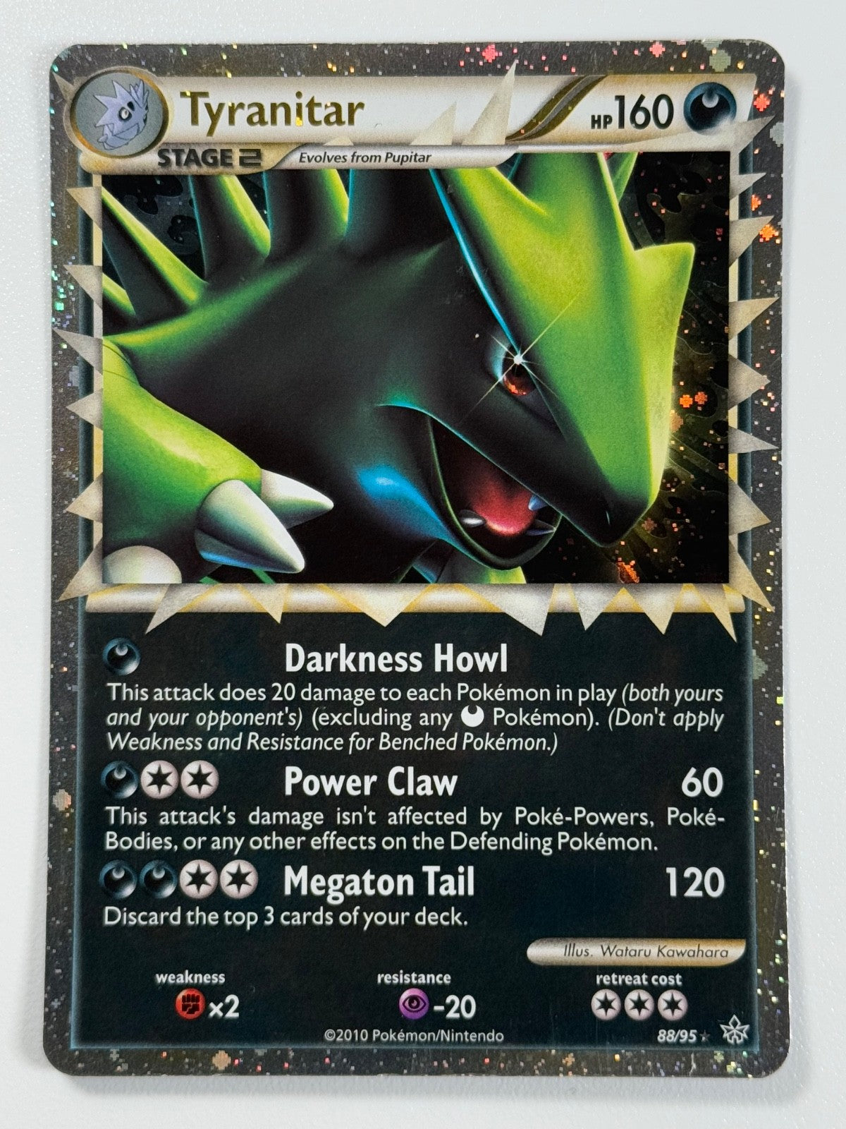 Pokémon Cards Tyranitar 88/95 Prime Unleashed HGSS HeartGold SoulSilver Holo0
