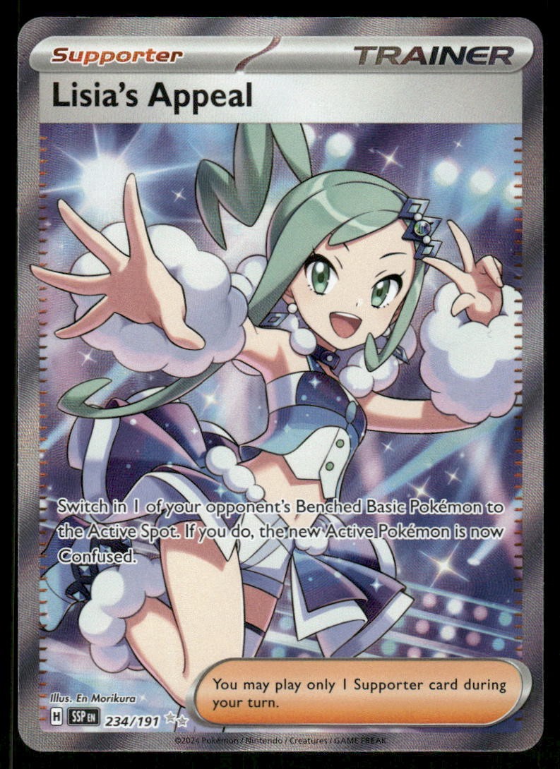 Pokemon Cards Lisia's Appeal 234/191 Surging Sparks Ultra Rare NM0