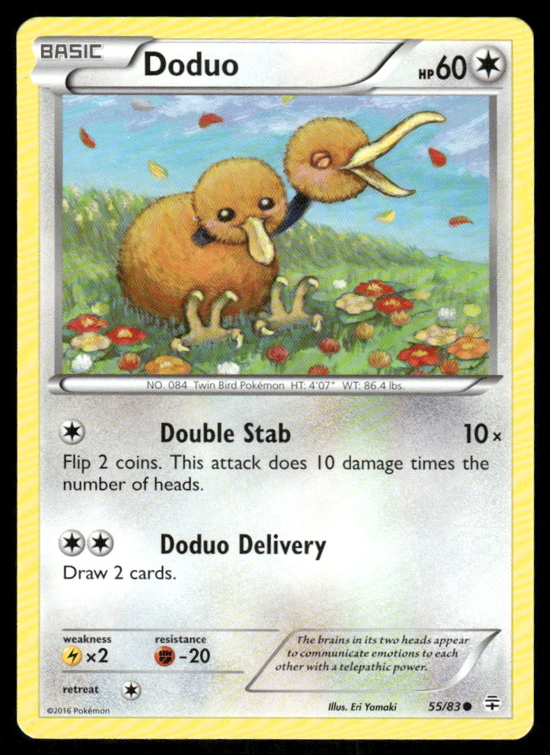 Pokemon Cards Doduo 55/83 Generations Common NM0