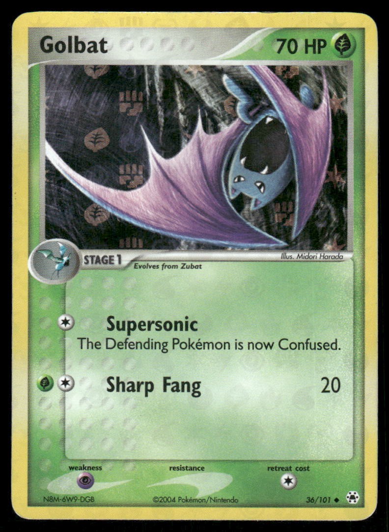 Pokemon Cards Golbat 36/101 Hidden Legends Reverse Holo Uncommon NM0