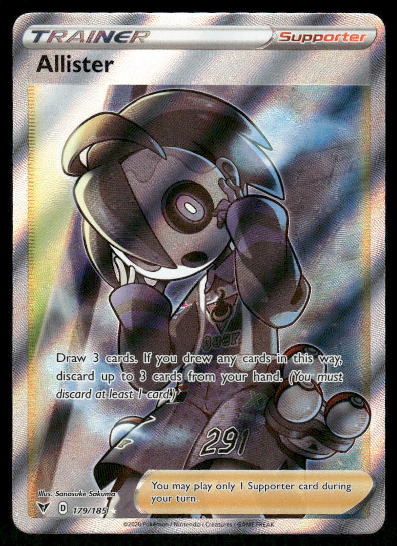 Pokemon Cards Allister 179/185 Vivid Voltage Rare Ultra NM0