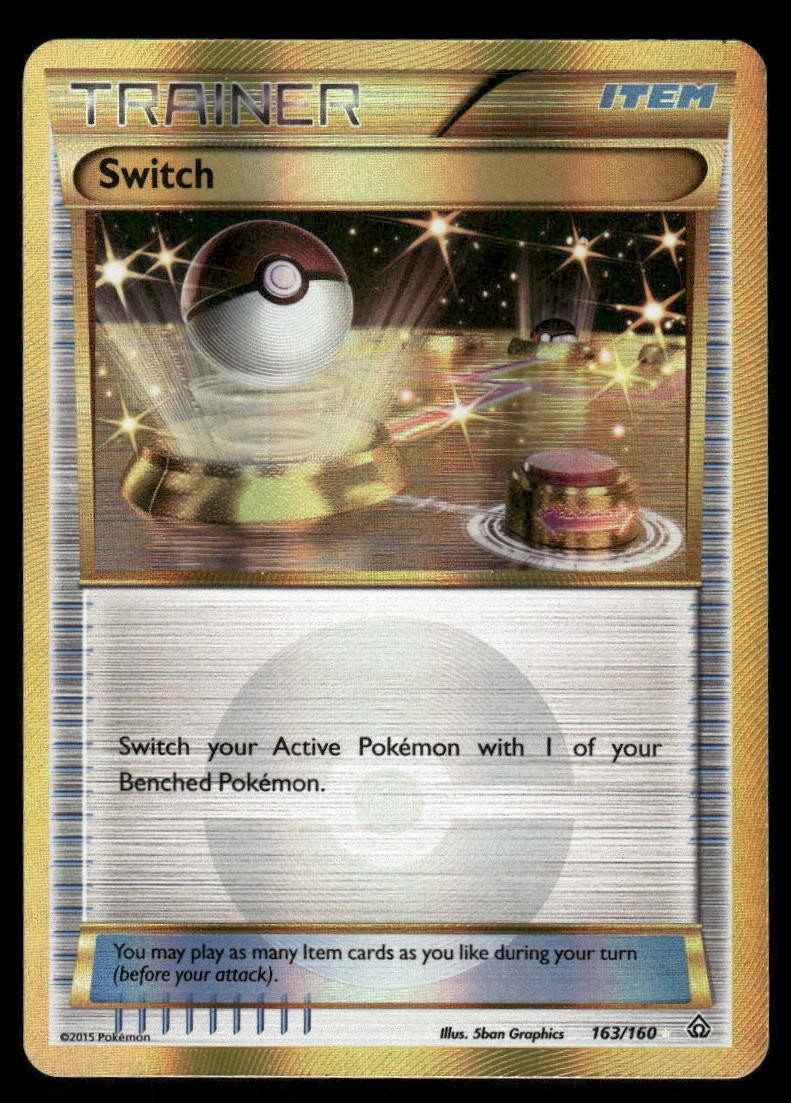 Pokemon Cards Switch 163/160 Primal Clash Secret Rare NM0