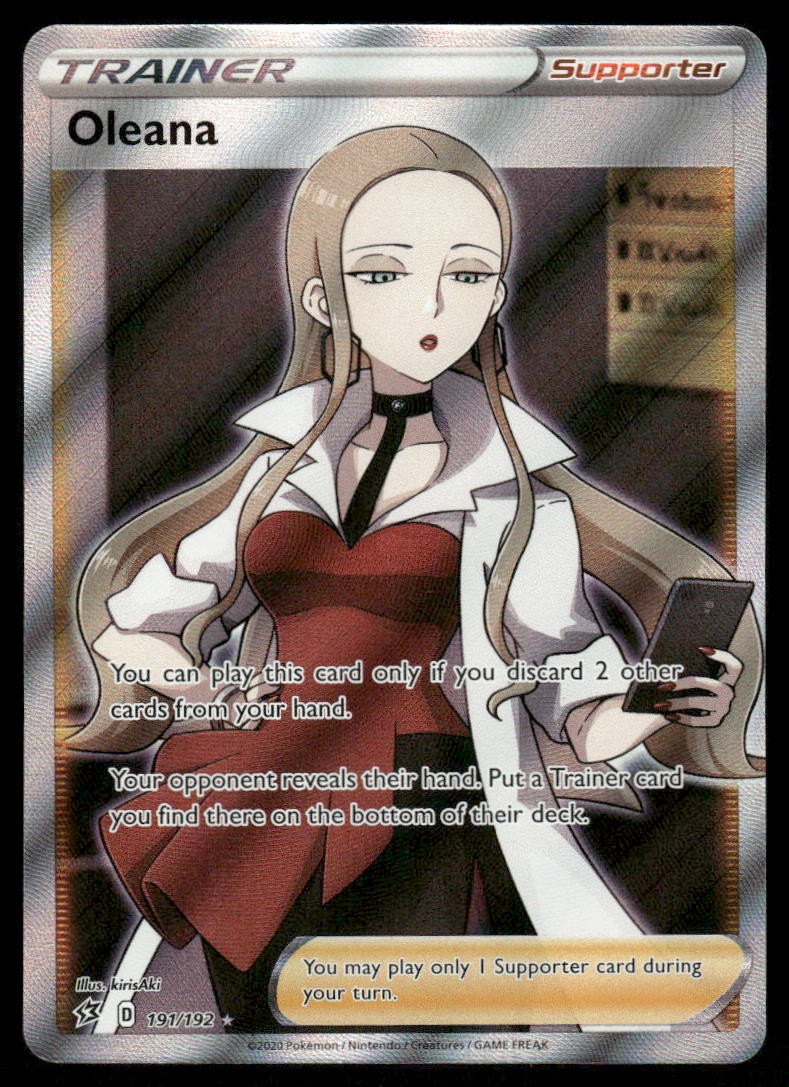 Pokemon Cards Oleana 191/192 Rebel Clash Rare Ultra NM0