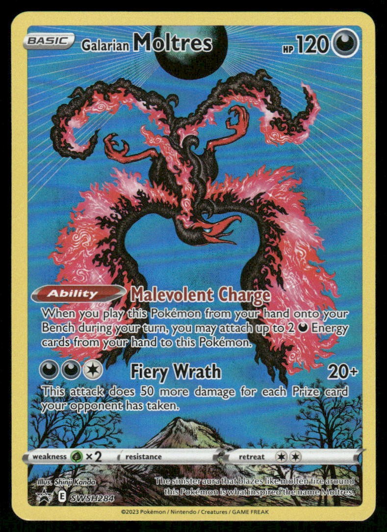 Pokemon Cards Galarian Moltres SWSH284 SWSH Black Star Promo NM *10