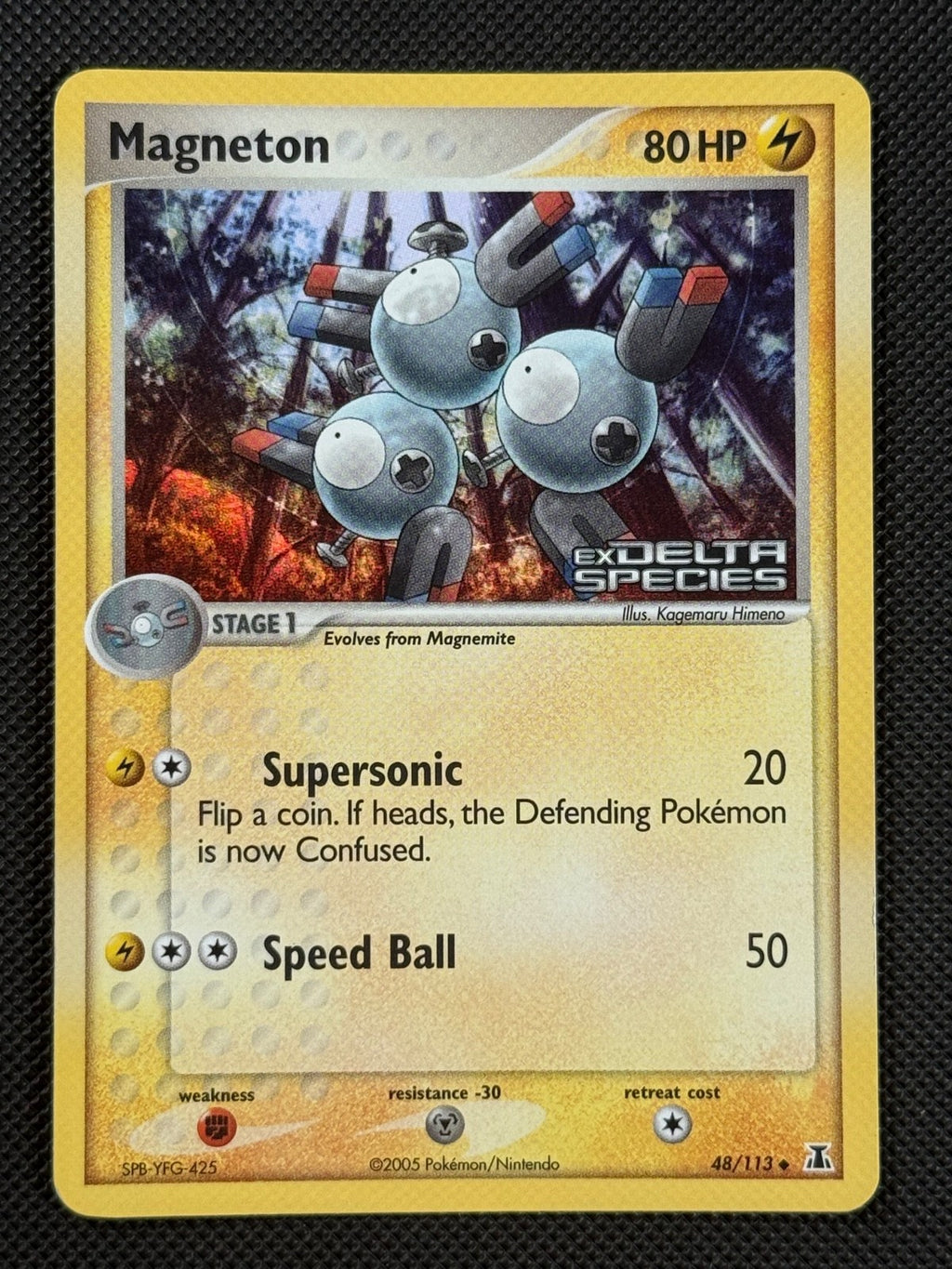 Magneton 48/113 STAMPED Pokémon Card EX Delta Species Reverse Holo Uncommon0