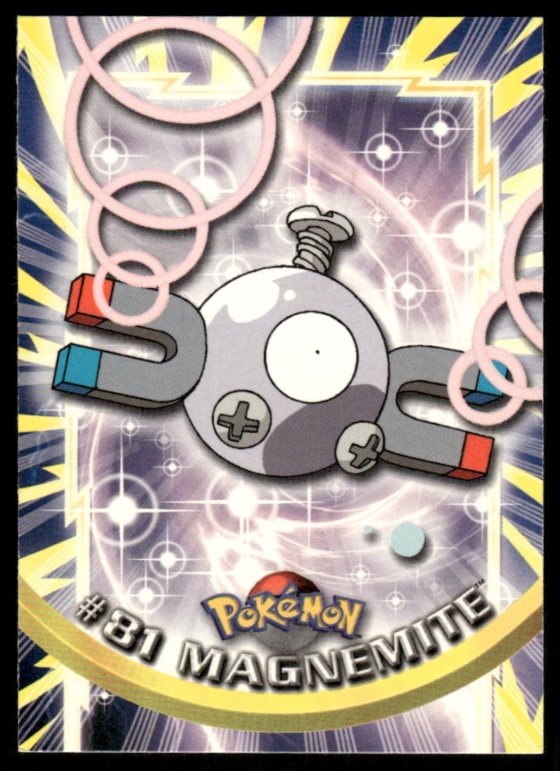Pokemon Cards Magnemite #81 Topps Trading Cards Series 2 NM *80