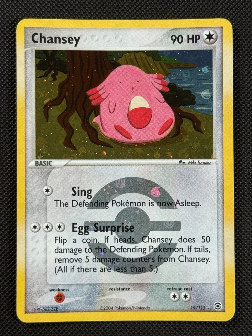 Chansey 19/112 REVERSE HOLO Pokémon Card EX FireRed LeafGreen Holo Rare0