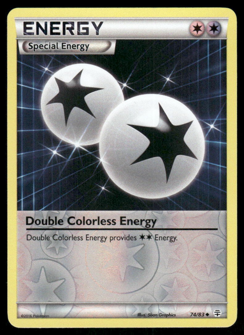 Pokemon Cards Double Colorless Energy 74/83 Reverse Holo Generations NM0