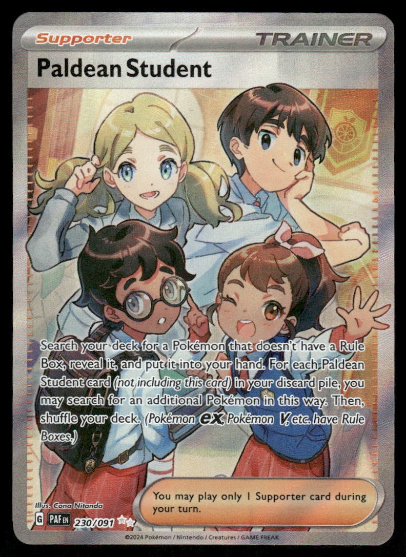 Pokemon Cards Paldean Student 230/091 Paldean Fates Ultra Rare NM *30