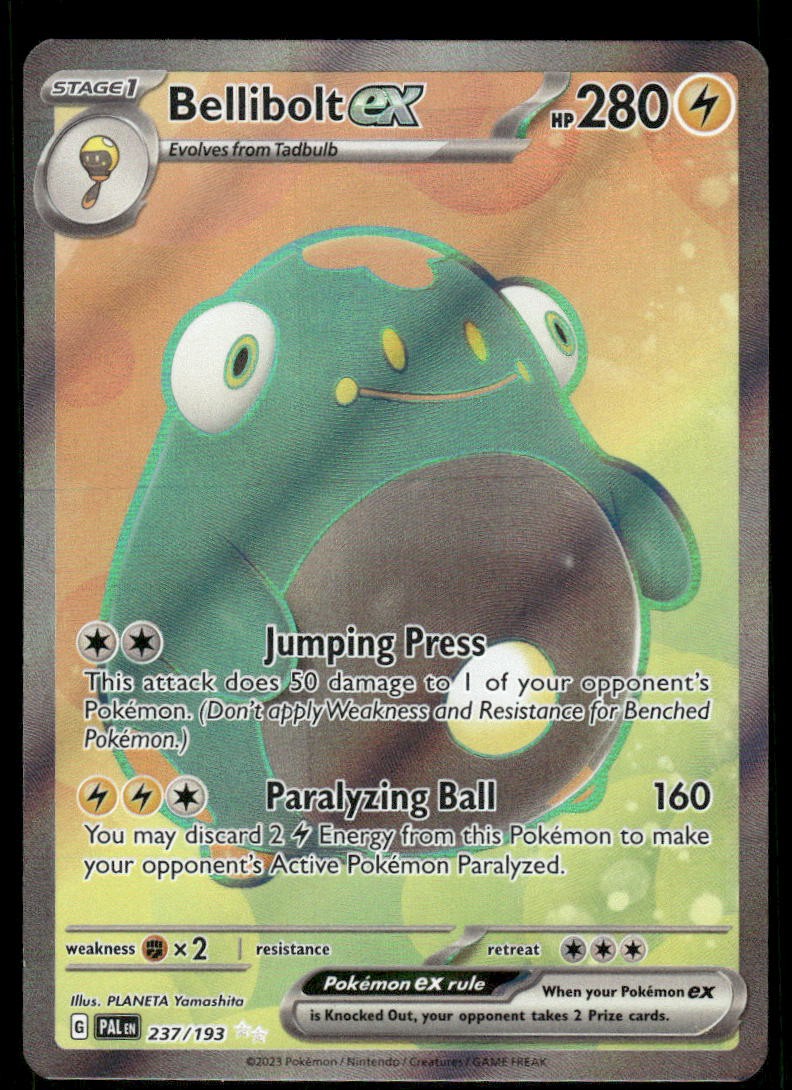 Pokemon Cards Bellibolt ex 237/193 Paldea Evolved Ultra Rare NM0