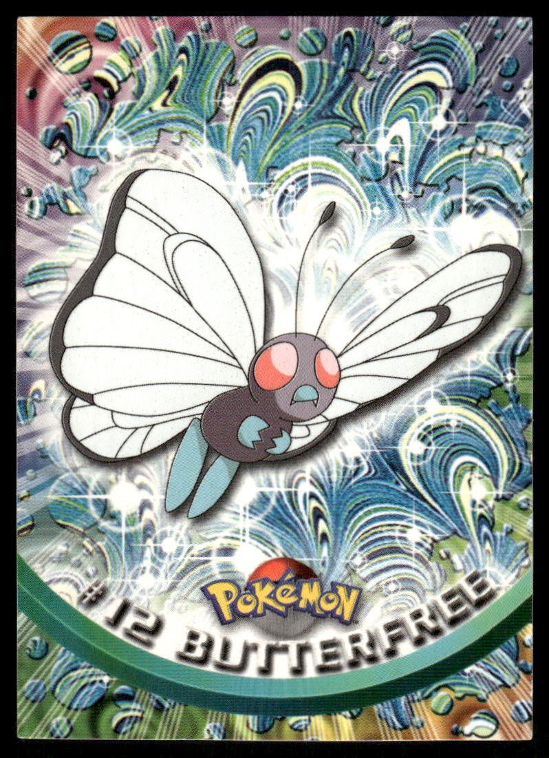 Pokemon Cards Butterfree #12 Topps Trading Cards Series 1 LP0