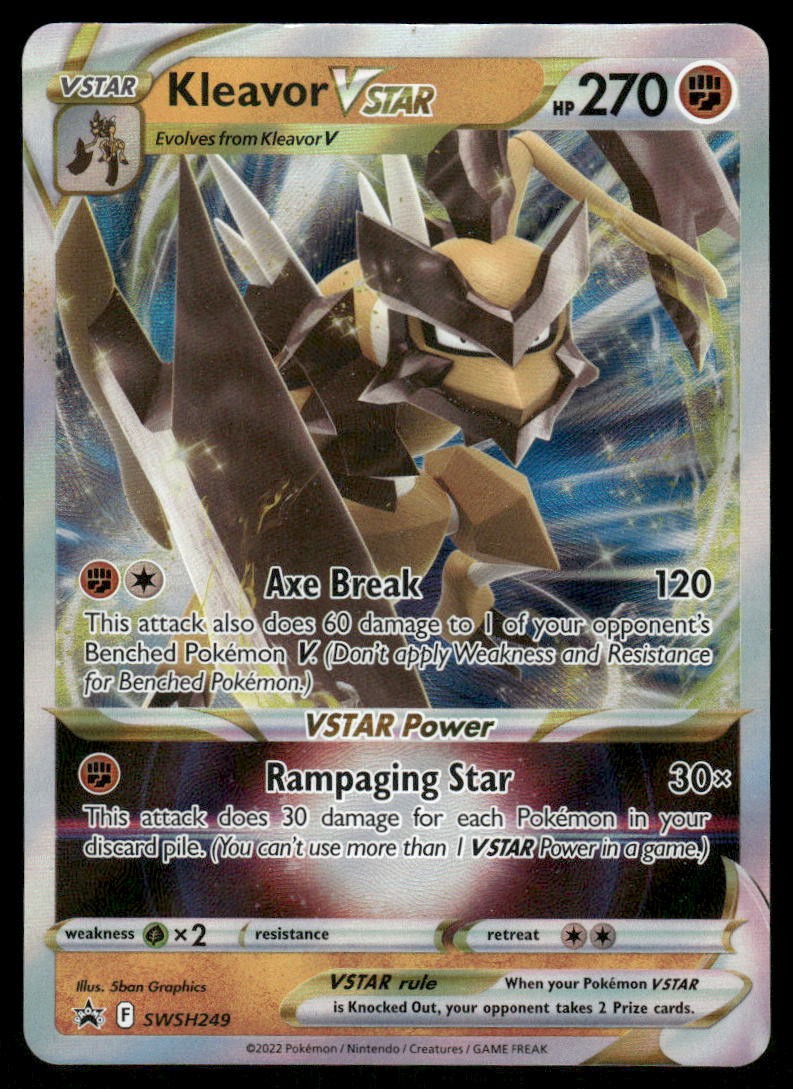 Pokemon Cards Kleavor VSTAR SWSH249 SWSH Black Star Promo NM0
