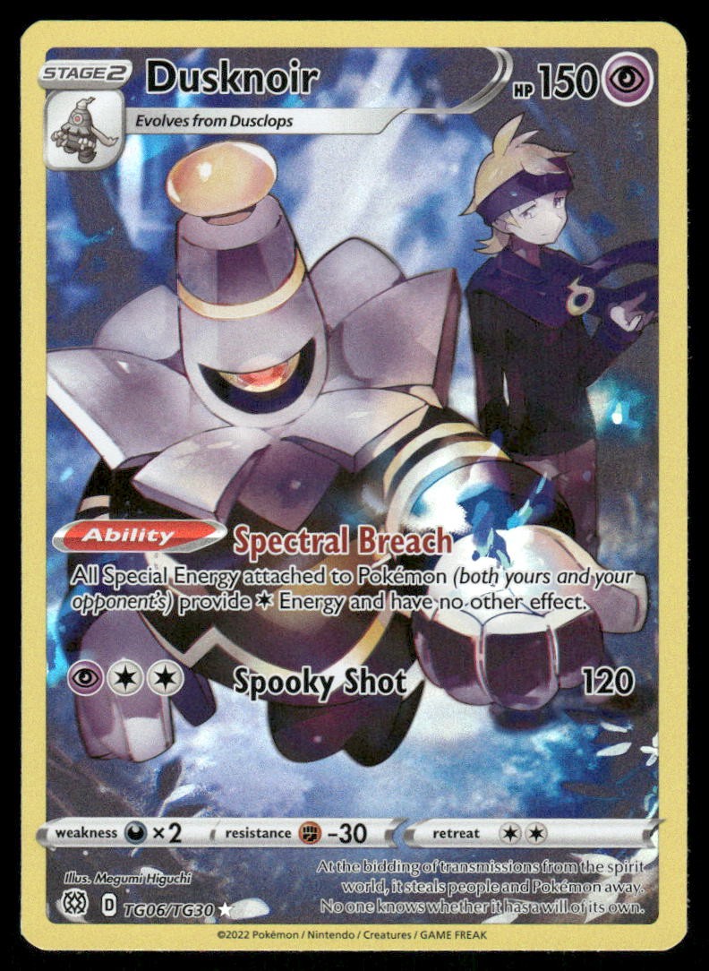 Pokemon Cards Dusknoir TG06/TG30 Brilliant Stars Trainer Gallery Holo NM0
