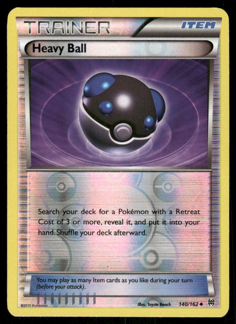 Pokemon Cards Heavy Ball 140/162 Reverse Holo BREAKthrough XY NM0
