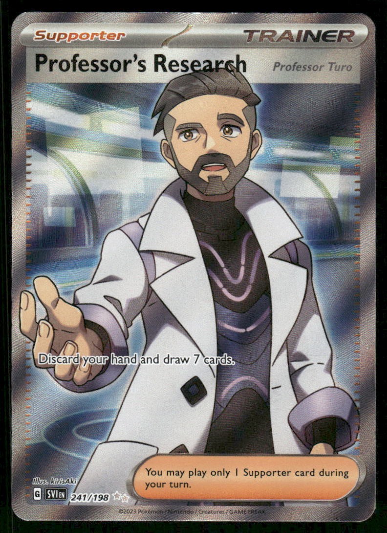 Pokemon Cards Professor's Research 241/198 Scarlet & Violet NM *10