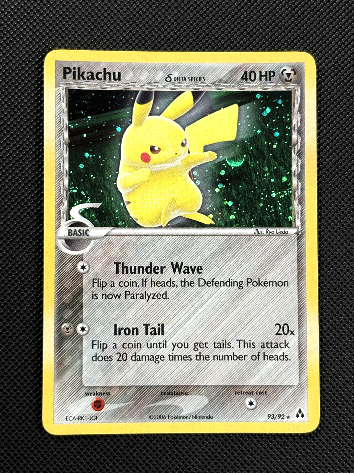Pikachu 93/92 SECRET RARE Pokémon Card EX Legend Maker NM0