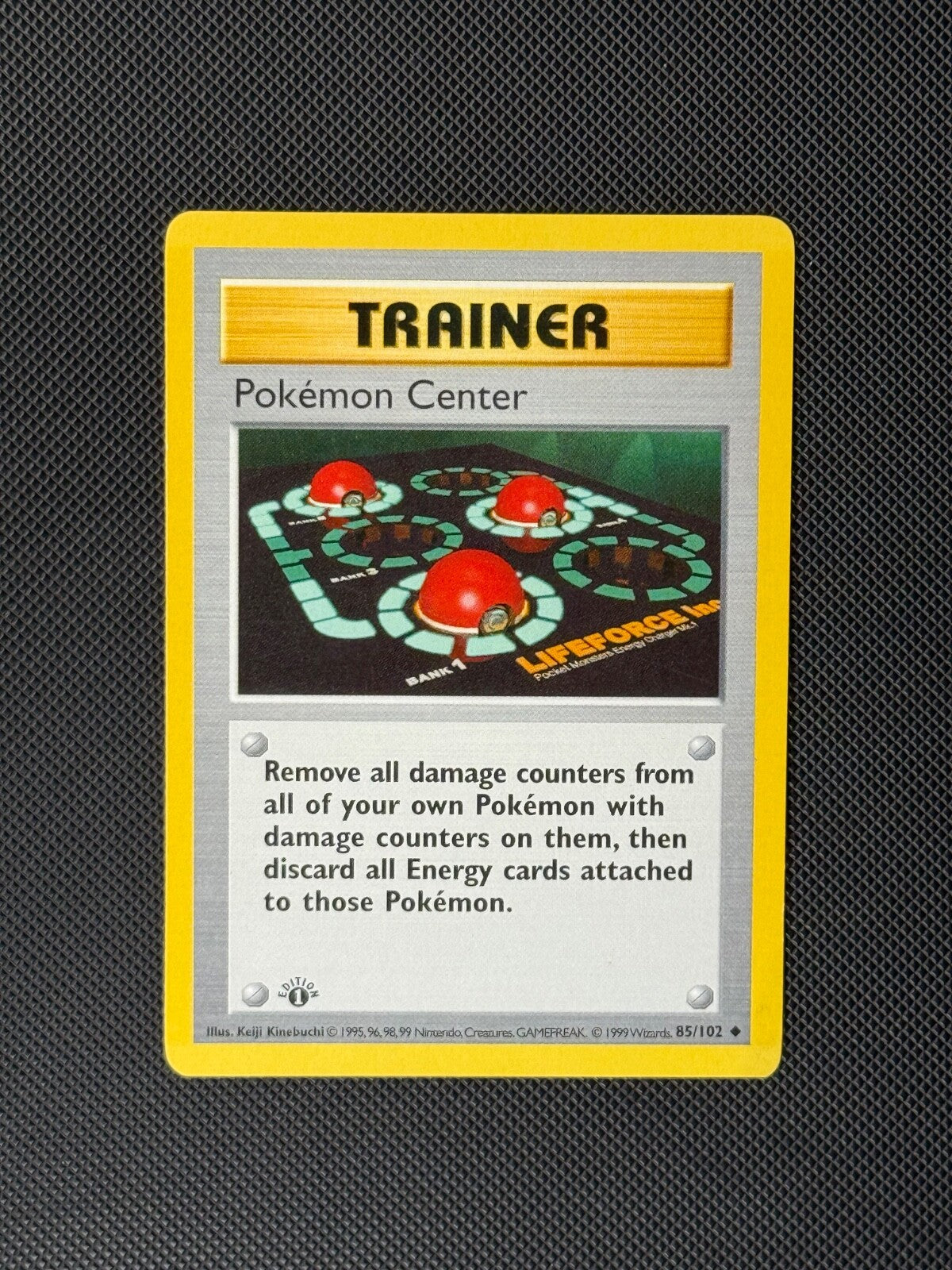 Pokémon Center 85/102 1st Edition Shadowless Pokémon Card Base Set WOTC Uncommon0