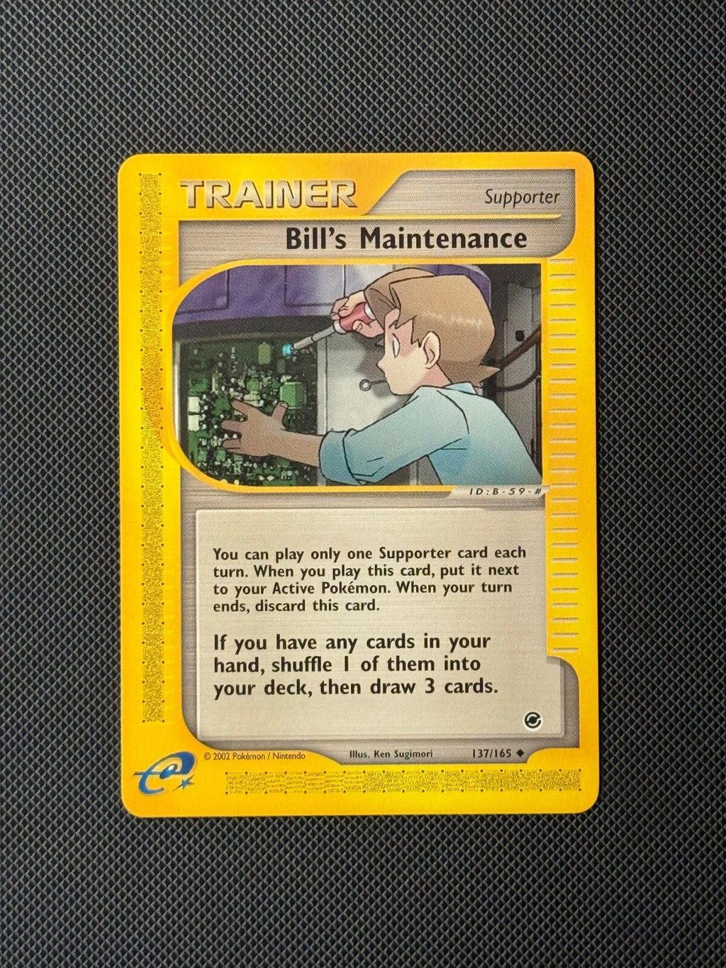 Bill's Maintenance 137/165 Pokémon Card Expedition Base Set Uncommon WOTC NM0