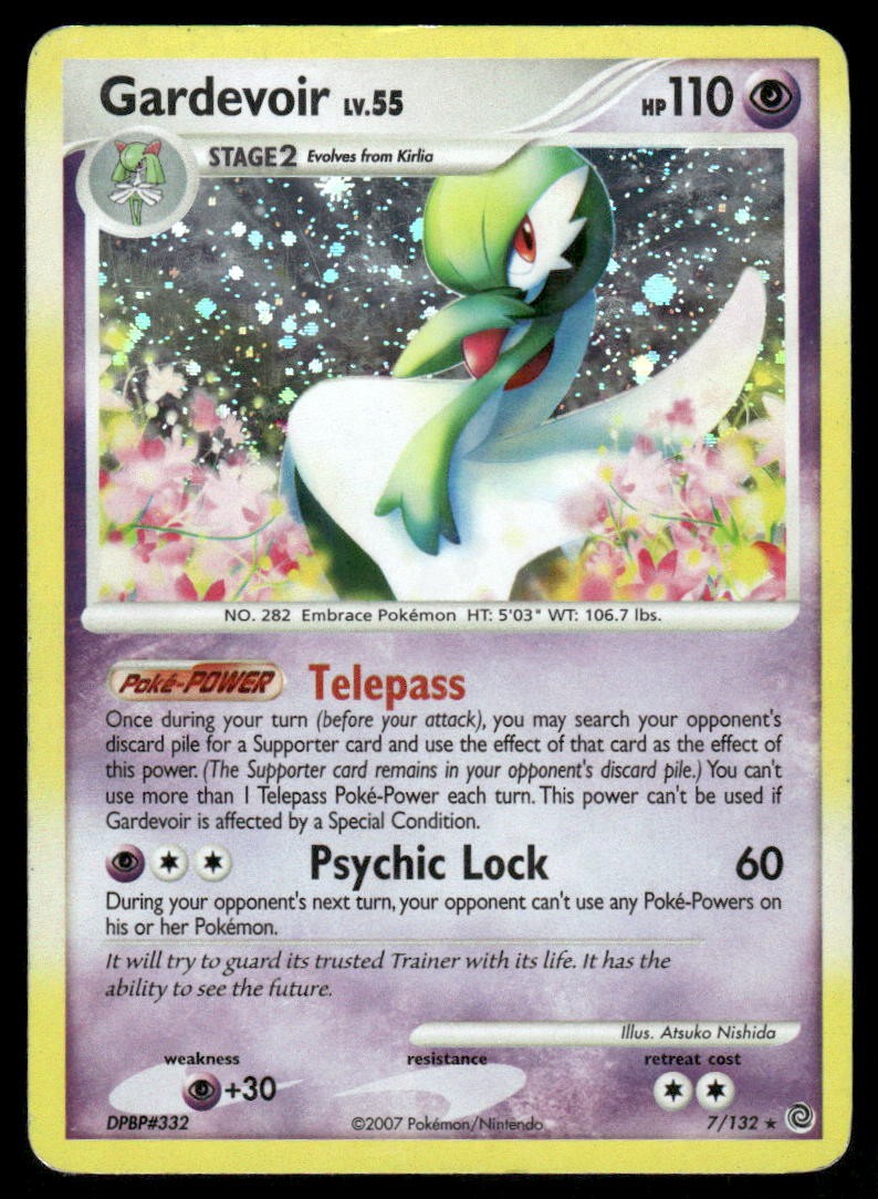 Pokemon Cards Gardevoir 7/132 Secret Wonders Holo Rare MP0