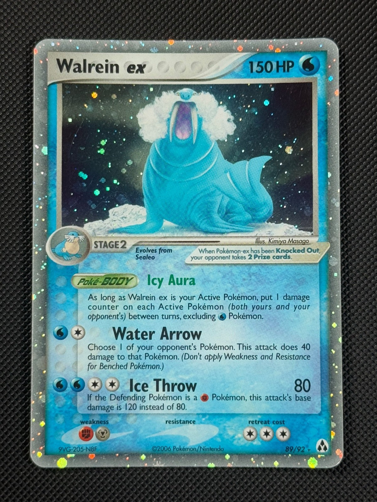 Walrein ex 89/92 HOLO Pokémon Card EX Legend Maker Holo Ultra Rare0