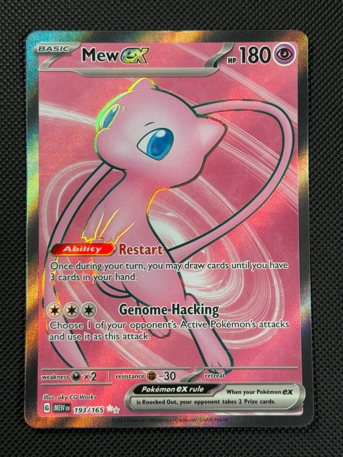 Mew ex 193/165 FA Pokémon Card Scarlet & Violet 151 Holo Rare0