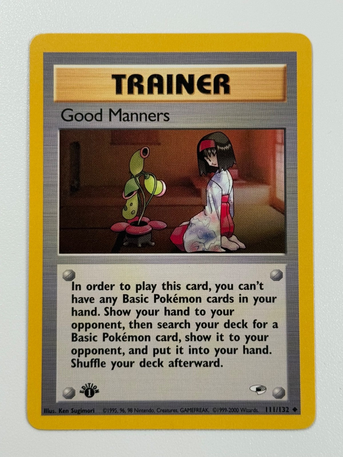 Pokémon Cards Good Manners 111/132 1ST EDITION Gym Heroes WOTC Uncommon0