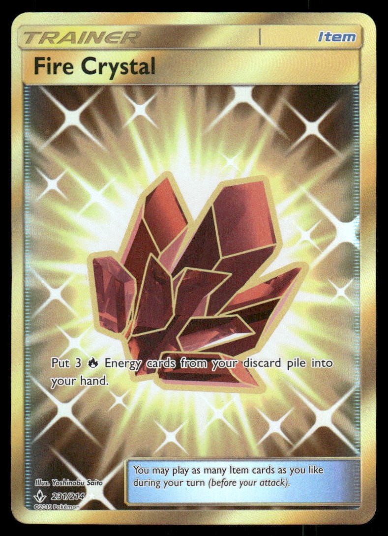 Pokemon Cards Fire Crystal 231/214 Unbroken Bonds Secret Rare NM0