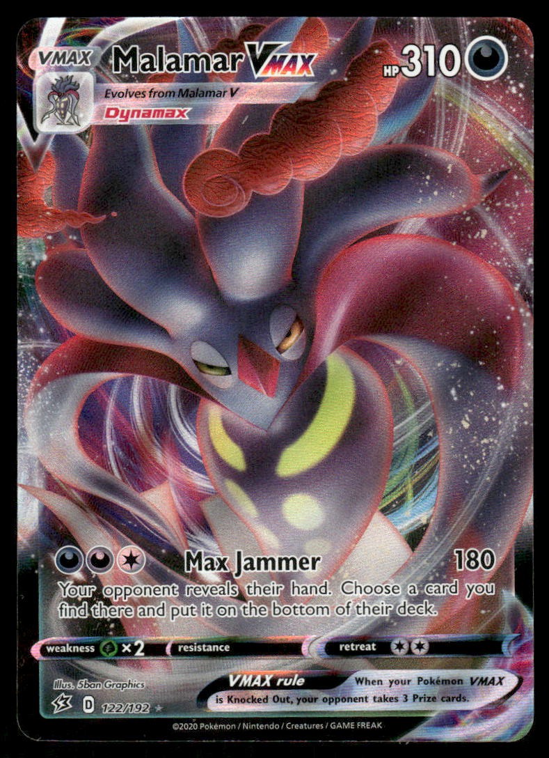 Pokemon Cards Malamar VMAX 122/192 Rebel Clash Holo Rare VMAX NM0