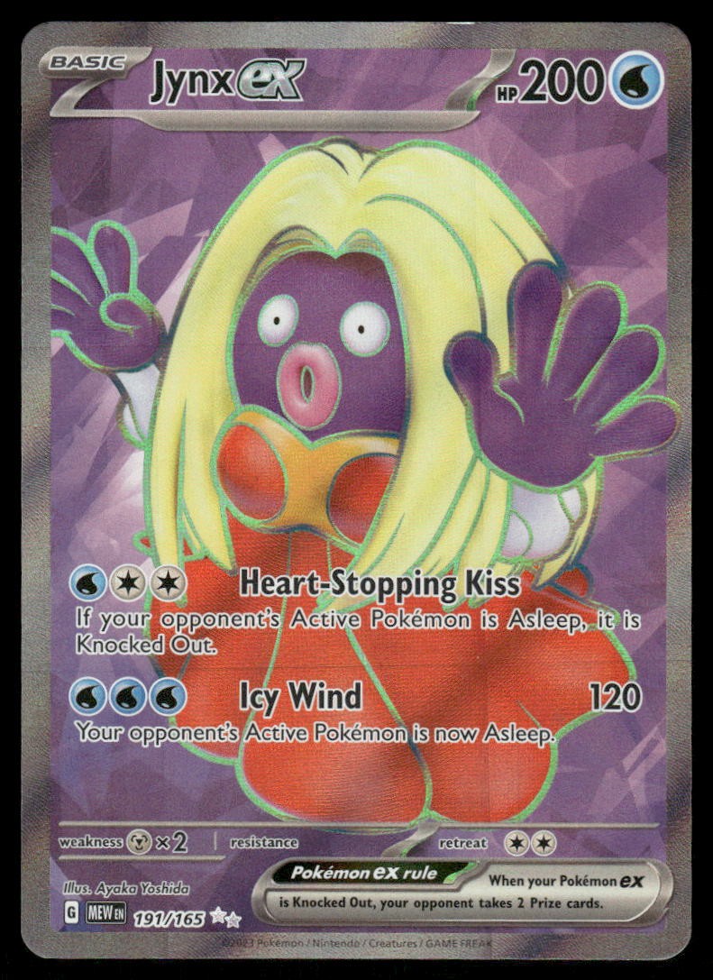 Pokemon Cards Jynx ex 191/165 151 Ultra Rare NM *NM60